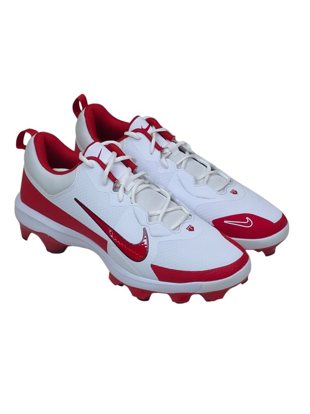 Nike Force Zoom Trout 9 Pro Baseball Cleats White/Red US 13 Mens Athletic Shoes